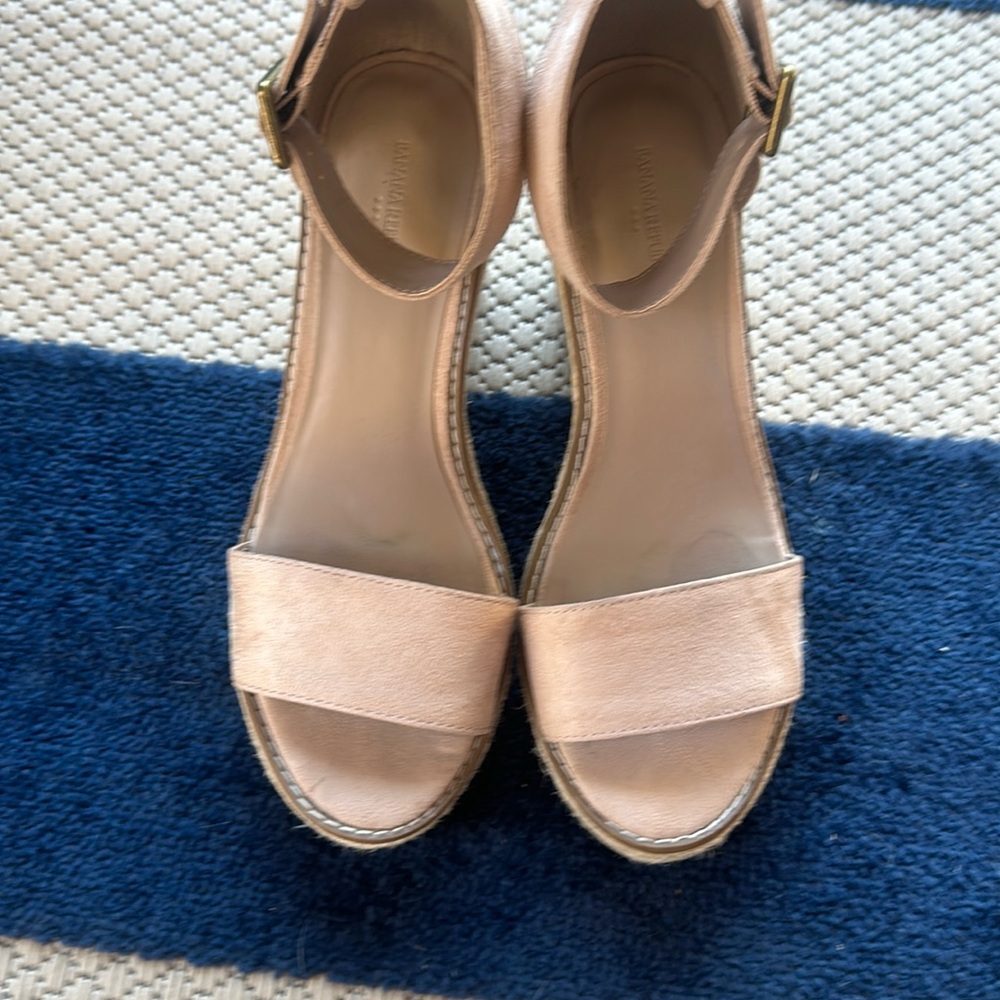 Banana Republic Wedge Blush Espadrilles